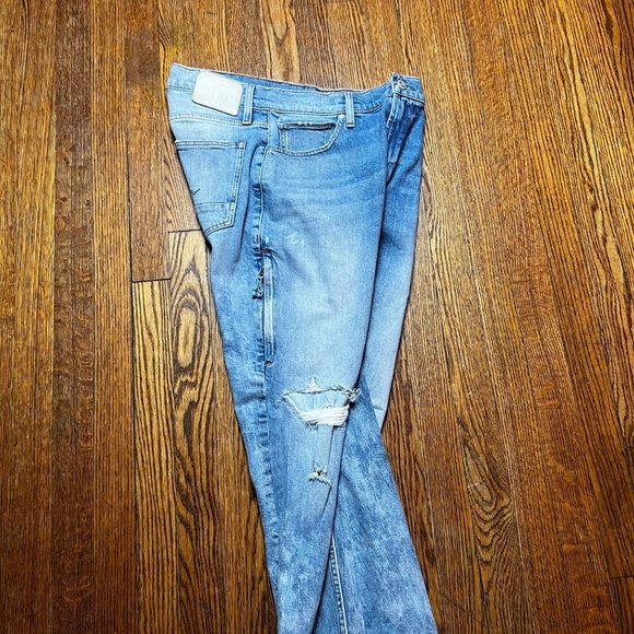 Hudson Zach side up skinny jean Distressed mens size 33x32 - Picture 13 of 14